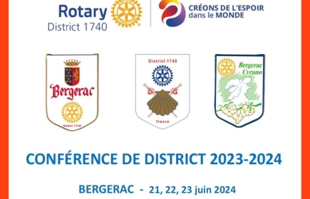 La Conférence du District est un rendez vous incontournable dans l'année Rotarienne